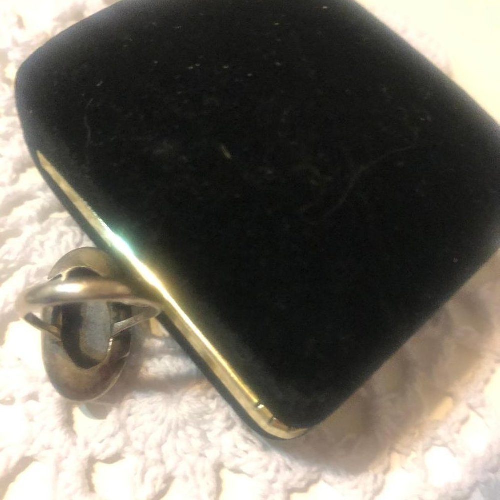 VINTAGE SEMI-PRECIOUS SILVER RING - EUC - Picture 5 of 5